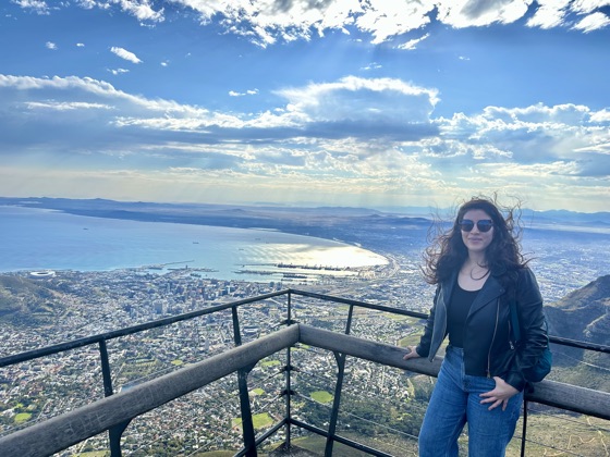 At the top of a mountain