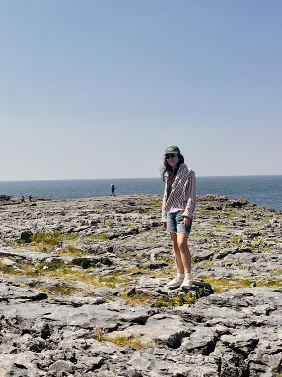 On the Burren coast in Ireland