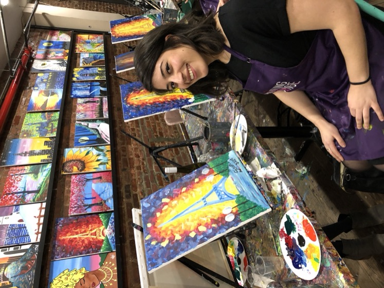 At a painting class